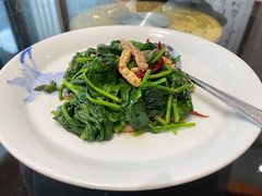 菠菜拌爬虾-臻悦海宴.家宴(奥体中心店)