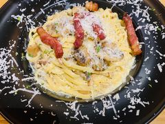 奶油培根扁面-HELLO 27 意面·沙拉·帕尼尼