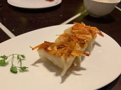 白芦笋樱花虾虾肉锅贴-杭州西子湖四季酒店·金沙厅