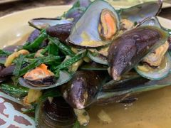 姜蒜炒青口-贞姨美食·老字号海鲜大排档