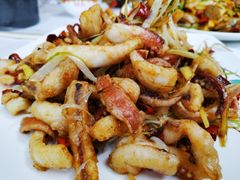 干煸鱿鱼-北戴河庆山饭店·海鲜砂锅粥(北戴河黑石路店)