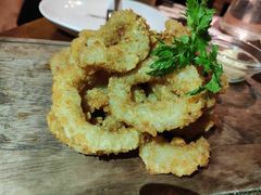 酥炸鱿鱼圈附大蒜蛋黄酱-卡朋厨房(289艺术园区店)