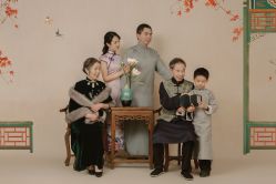 -时光纪亲子全家福照相馆(静安店母女写真父母纪念照)