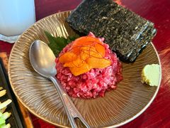 生牛肉拌海胆-九州酒场ひこぞう(1号店)