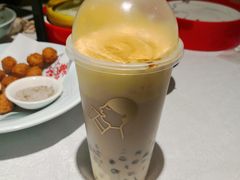 厚烧蛋糕波波奶茶-喜茶(北京三里屯太古里店)