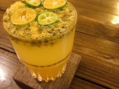 百香果小青柑苏打水-小食院简餐厅