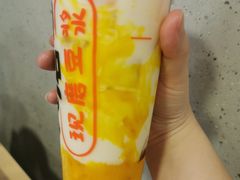 杨枝甘露豆浆-永和大王(一口茶豆浆|花香豆更香·朝晖店)