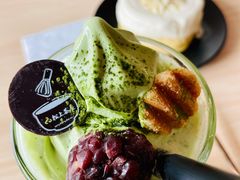 红豆抹茶漂浮-松上茶屋(康庄南街店)