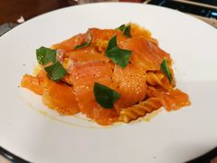 烟熏三文鱼螺蛳意面-从启咖啡(五羊邨店)