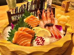 甜虾·挪威三文鱼刺身双拼-桃屋日本料理(清华科技园店)