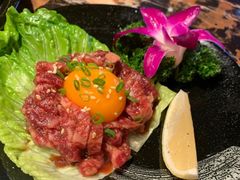 凉拌生牛肉-大阪烧肉BAKA一代(十亩地店)