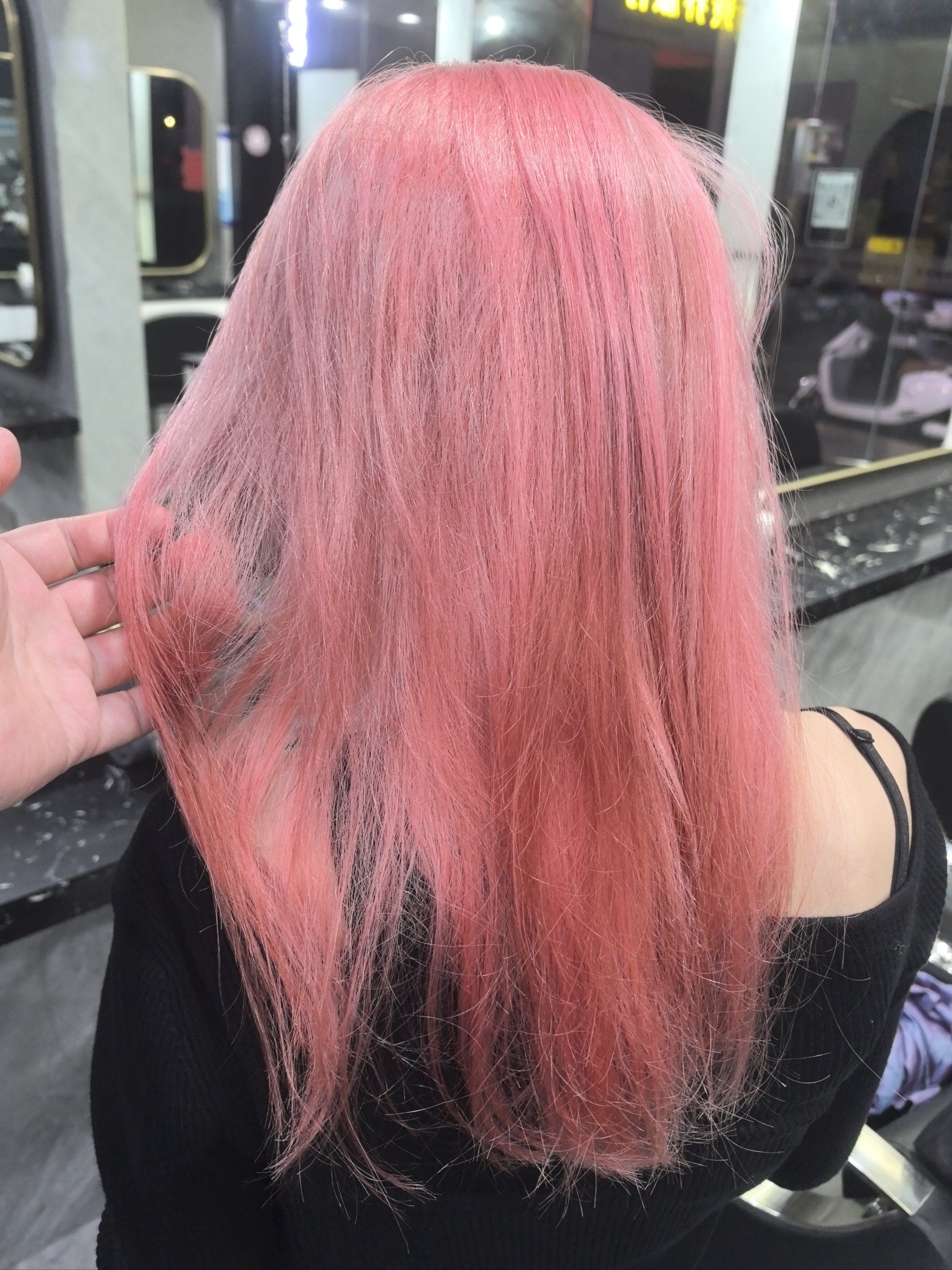 附近哪里做头发好#芭比粉#混血发色#樱