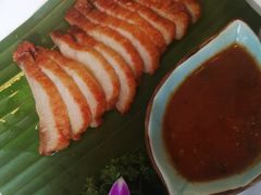 碳烤猪颈肉-忘忧草融合私房菜(红鼎国际店)
