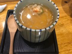 小黄鱼海鲜蒸蛋浇蟹肉高汤-渔藤(万柳东路店)