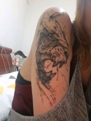 手臂-英刺青 纹身 洗纹身