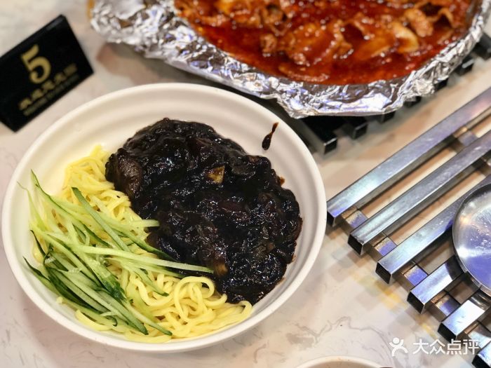 釜山美食韩国炸酱面(长大店)杂酱面图片 - 第54张