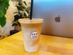 橘子拿铁-青莯_Percher Coffee Shop(皮市街店)