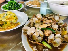姜葱炒花甲-明记海鲜大排档(巽寮湾店)