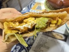 -小红车炸蛋葱油饼