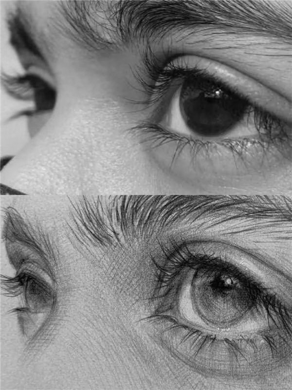 素描眼睛的画法