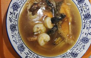 Shrimp and Eel Stir-fry on the Road