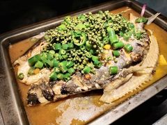 鲜青椒烤鱼-探鱼·鲜青椒爽麻烤鱼(中山大信新都汇店)