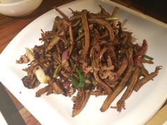 蘑菇炒肉-绿茶餐厅(华联万柳店)