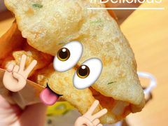 -小红车炸蛋葱油饼