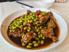 毛豆米烧鸡-怡园饭店-餐厅(四望亭店)