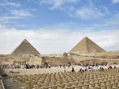 远眺吉萨金字塔群-吉萨金字塔群