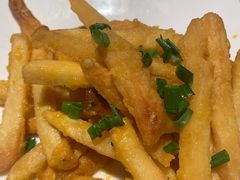 蛋黄薯条-绿茶餐厅(松江万达店)