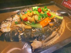 蒜香味-探鱼·鲜青椒爽麻烤鱼(中天广场店)