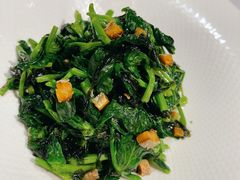 梅香咸鱼头手紫菜炒豆苗-广舟(千禧店)