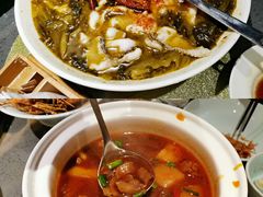 酸菜鱼片-老头儿油爆虾(星光一期店)
