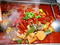 毛血旺烤鱼-探鱼·鲜青椒爽麻烤鱼(番禺万达店)