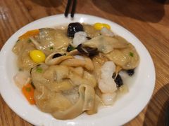 现炒四喜虾仁面-穆桂英美食(城中店)
