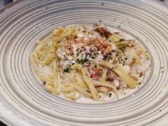 忌廉汁培根意大利扁面配水波蛋-Cyclus Craft Kitchen薩克思手工厨房