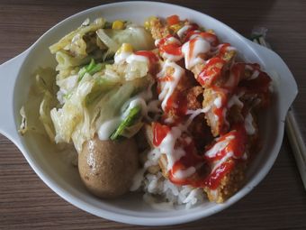 要評價|人均 -金日升烤盤飯(紡織大學陽光校區一食堂三樓店)烤魚|江夏