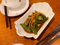 凉拌秋葵-云中鱼蒸汽石锅鱼(川沙百联店)