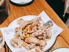 -东来菜馆•手抓海鲜家常菜•海鲜锅贴(鸽子窝店)