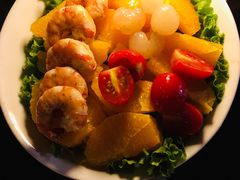 鲜橙老虎虾沙拉-Lets burger非常汉堡·环球风味(蓝色港湾店)