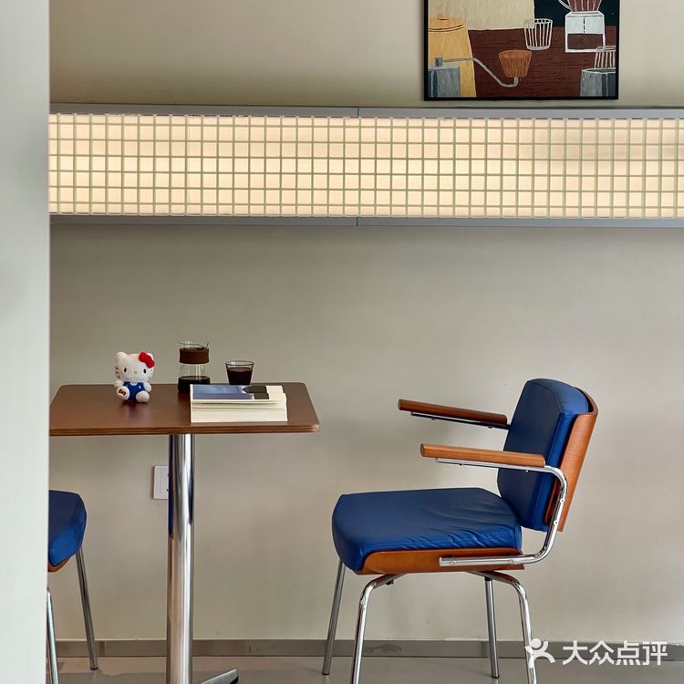 杭州！中古风咖啡店...🪑🔵蓝色真的好！！