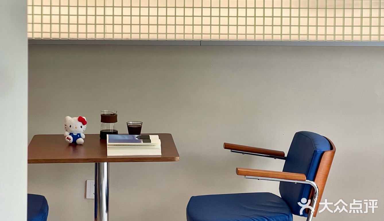 杭州！中古风咖啡店...🪑🔵蓝色真的好！！