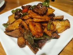 黑椒杏鲍菇炒牛肉-新澳港式茶餐厅(余姚路店)