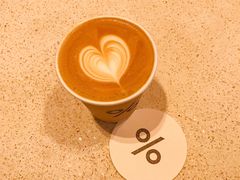 热的咖啡拿铁-% Arabica(京都东山店)