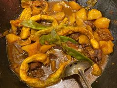 排骨豆角土豆粘卷子-粗粮人家·东北菜(洋桥店)