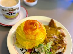 咖喱鸡排蛋包饭-肥韬茶餐厅(海上世界店)