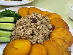 虾酱玉米饼-普天和酒楼·新津菜·烤鸭·津门三代人团圆餐厅(天津之眼店)