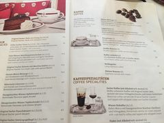 菜单-Cafe Sacher(WIEN)