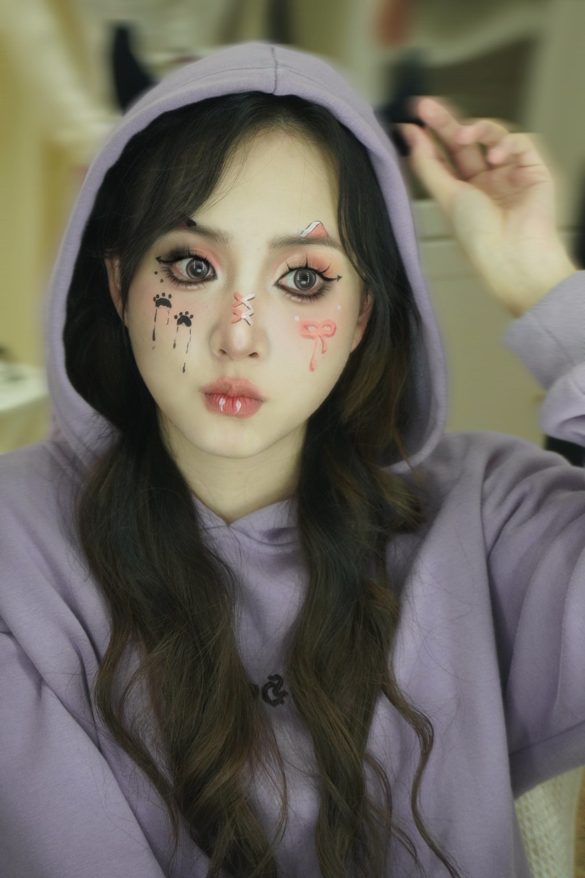 万圣节可爱小猫妆